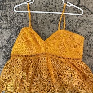 Revolve superdown lace crop